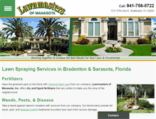 Tablet Screenshot of lawnsprayingsarasotabradenton.com
